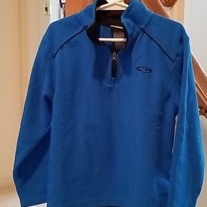 Boys 1/4 zip fleece long sleeve pullover